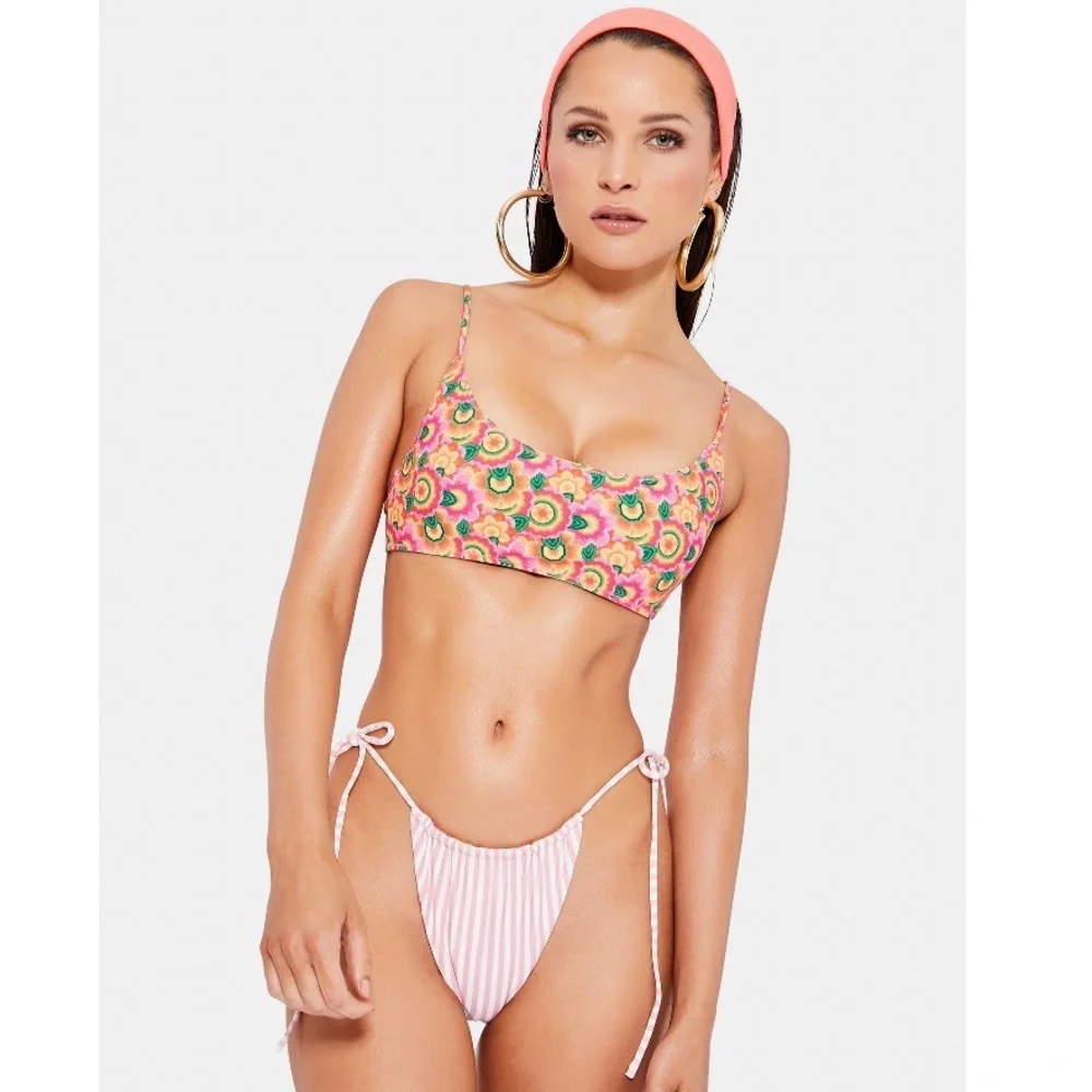 VDM the Label Sienna Mod Floral Bikini Top Size: Small - Picture 7 of 16